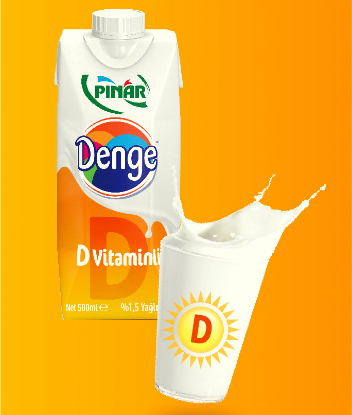  Pınar’dan D vitamini ilaveli yeni ürün: “Pınar Denge D Vitaminli Süt.” 